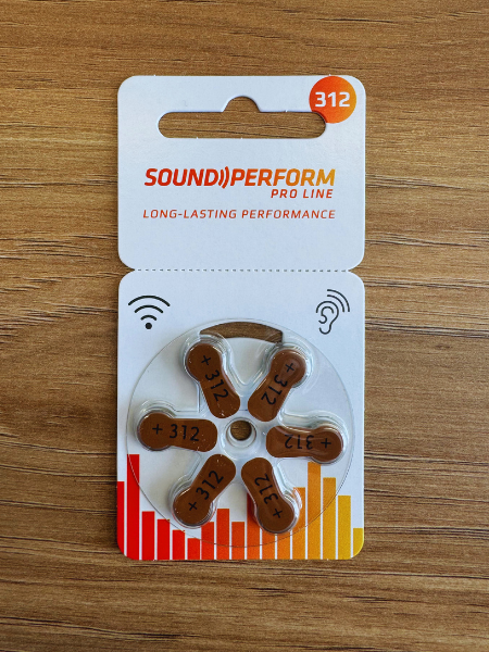 Size 312 Hearing Aid Batteries
